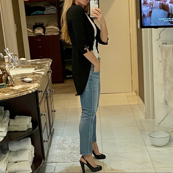 CHANEL high/ low black cardigan - Picture 2 of 9